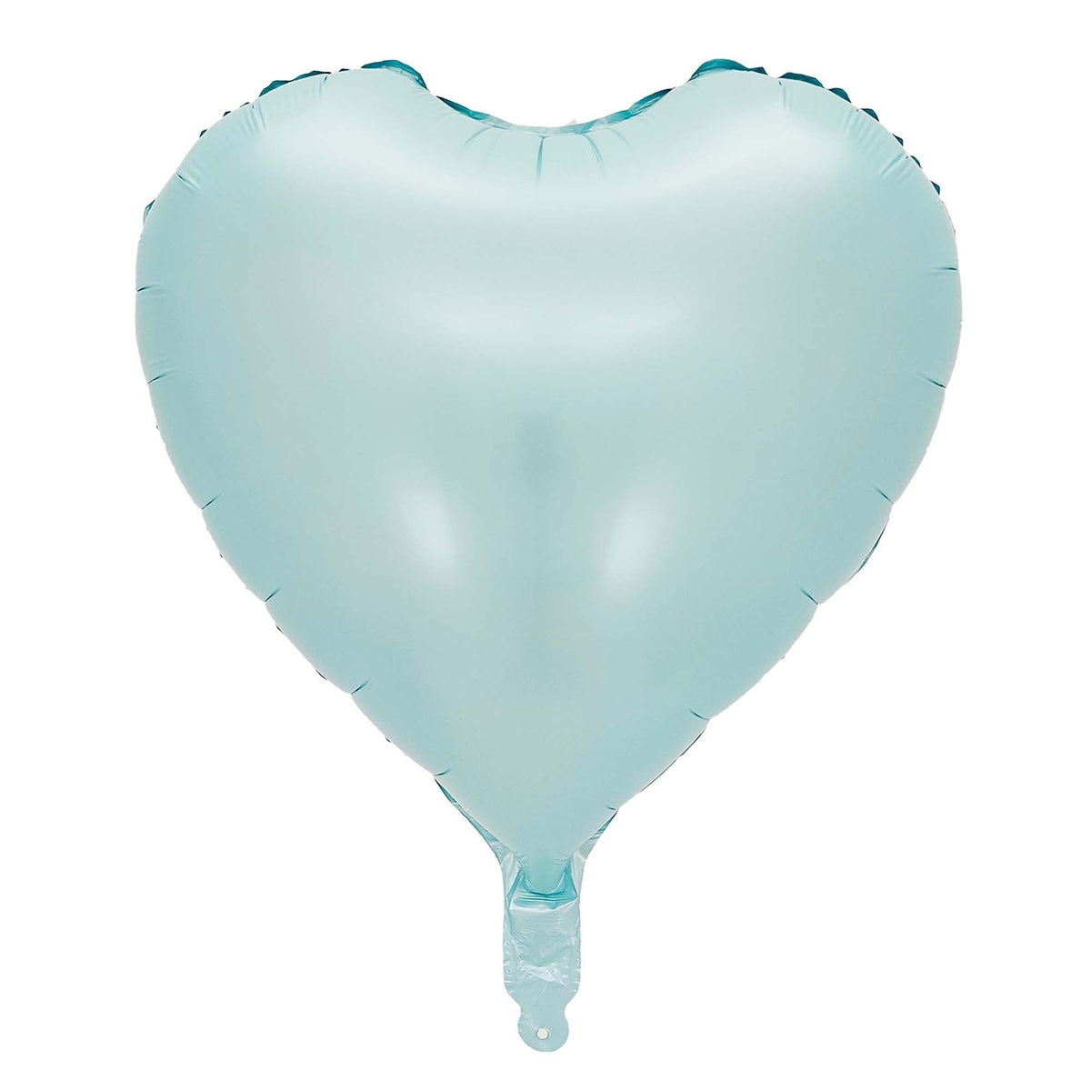 BOOMBA INTERNATIONAL TRADING CO,. LTD Balloons Pastel Light Blue Heart Shaped Foil Balloon, 18 Inches, 1 Count