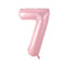 BOOMBA INTERNATIONAL TRADING CO,. LTD Balloons Pastel Pink Number 7 Supershape Foil Balloon, 40 Inches, 1 Count 810077659731