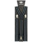 BUY4STORE Costume Accessories Black Suspenders with White Lines for Adults 840482507778