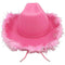 BUY4STORE Costume Accessories Pink Festival Cowboy Hat with Silver Tiara for Kids B4S56592CA