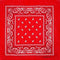 BUY4STORE Costume Accessories Red Bandana, 1 Count