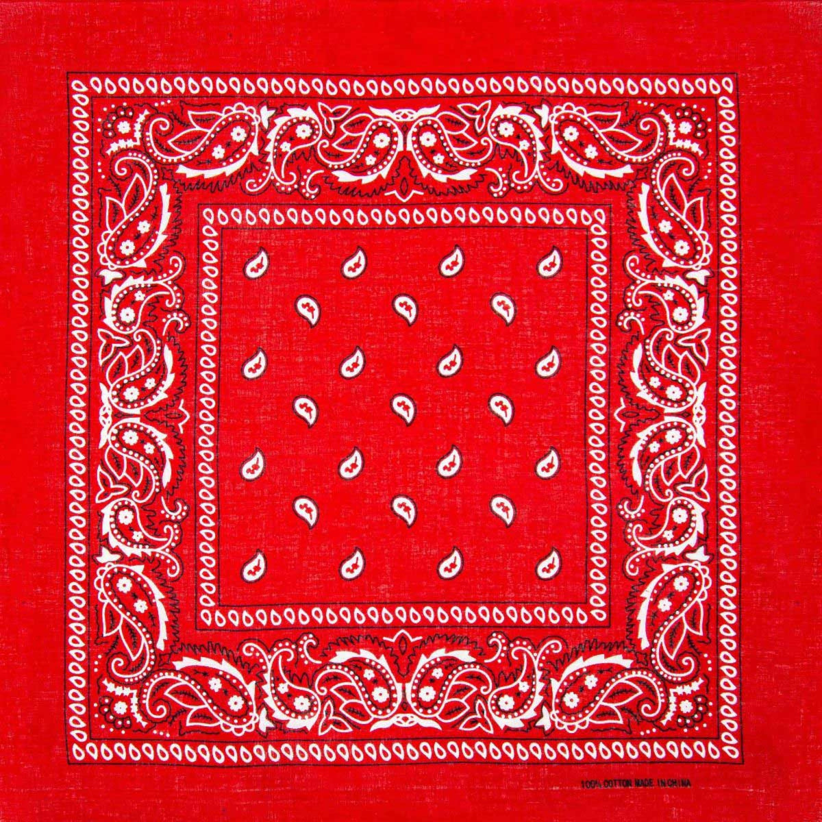 BUY4STORE Costume Accessories Red Bandana, 1 Count