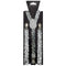 BUY4STORE Costume Accessories Silver Sequin Suspenders for Adults 840482507822