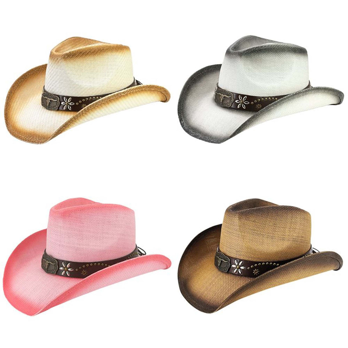 BUY4STORE Costume Accessories Western Cowboy Hat for Adults, Assortment, 1 Count B4S56378CA