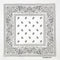 BUY4STORE Costume Accessories White bandana 410001296515