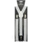 BUY4STORE Costume Accessories White Suspenders with Black Polka Dots for Adults 840482507761
