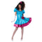 CALIFORNIA COSTUMES Costumes 80s Party Dress Costume for Adults, Blue and Pink Dress