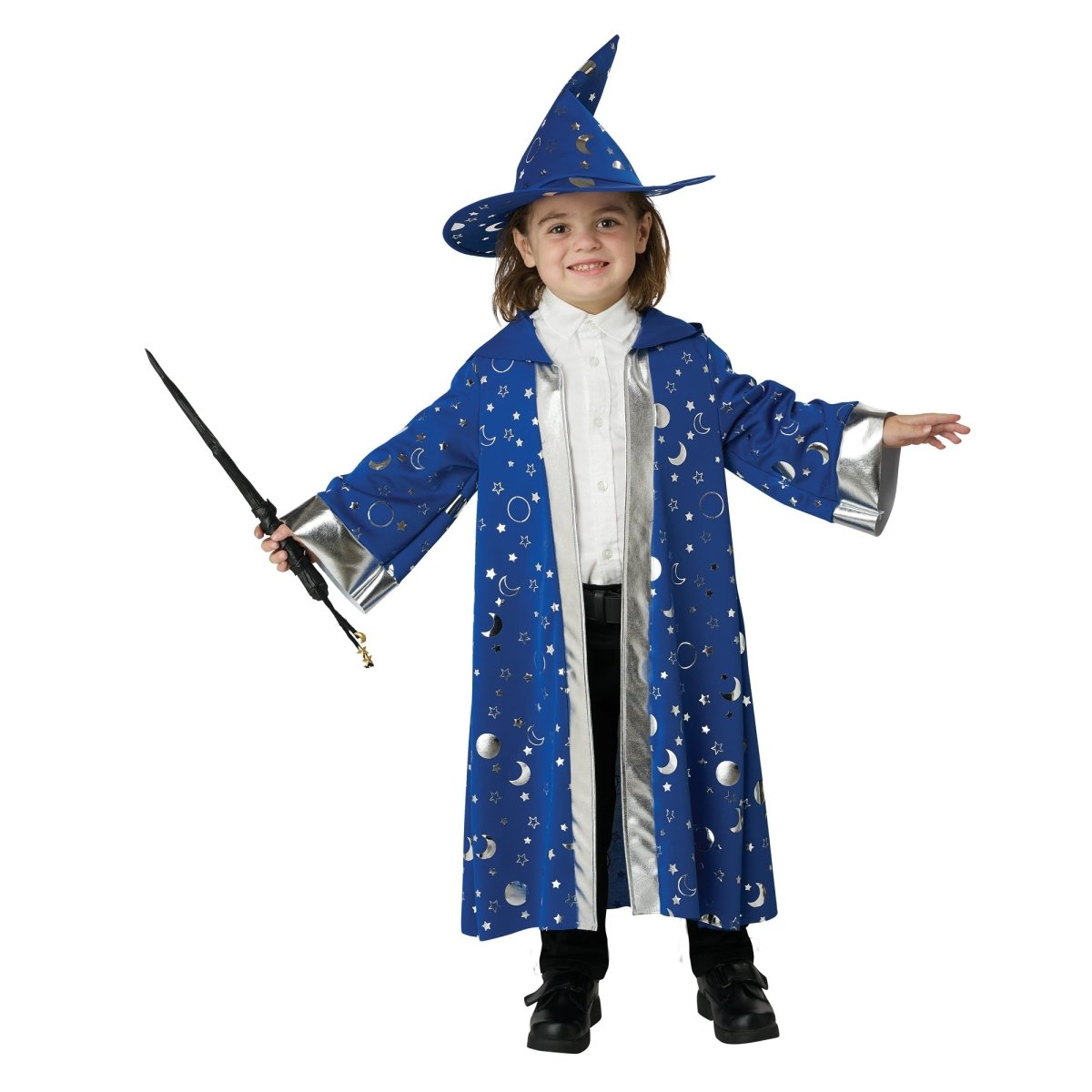 CALIFORNIA COSTUMES Costumes Classic Wizard Costume for Toddlers, Blue Robe and Hat
