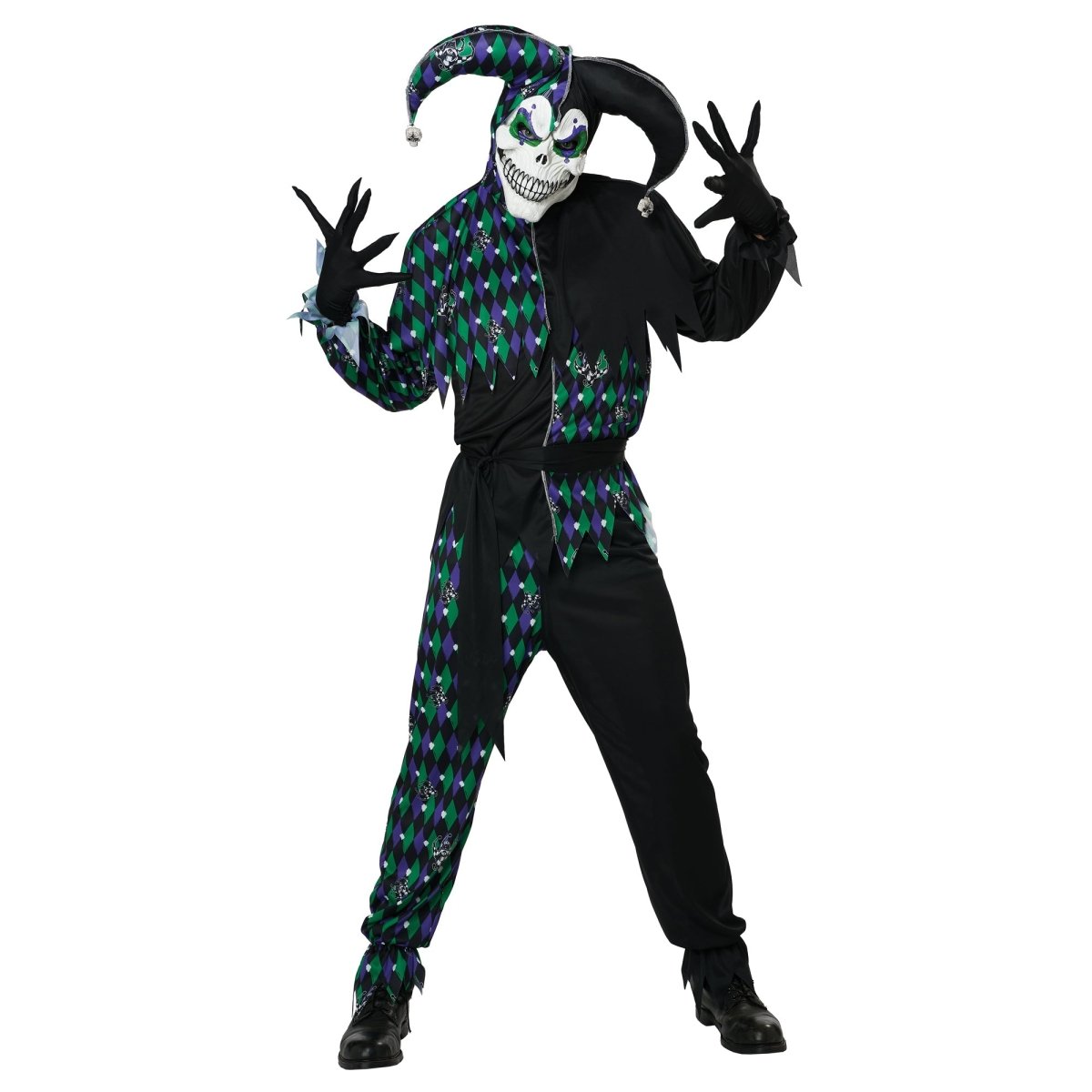 CALIFORNIA COSTUMES Costumes Deadly Jester Costume for Adults