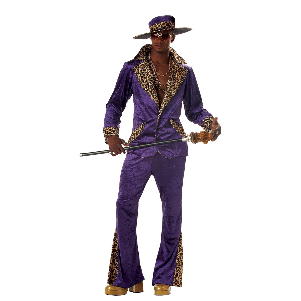 CALIFORNIA COSTUMES Costumes Purple Pimp Costume for Adults