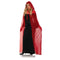 CALIFORNIA COSTUMES Costumes Red Chiffon Cape with Hood for Adults