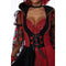 CALIFORNIA COSTUMES Costumes Red Queen Costume for Adults, Red and Black Dress
