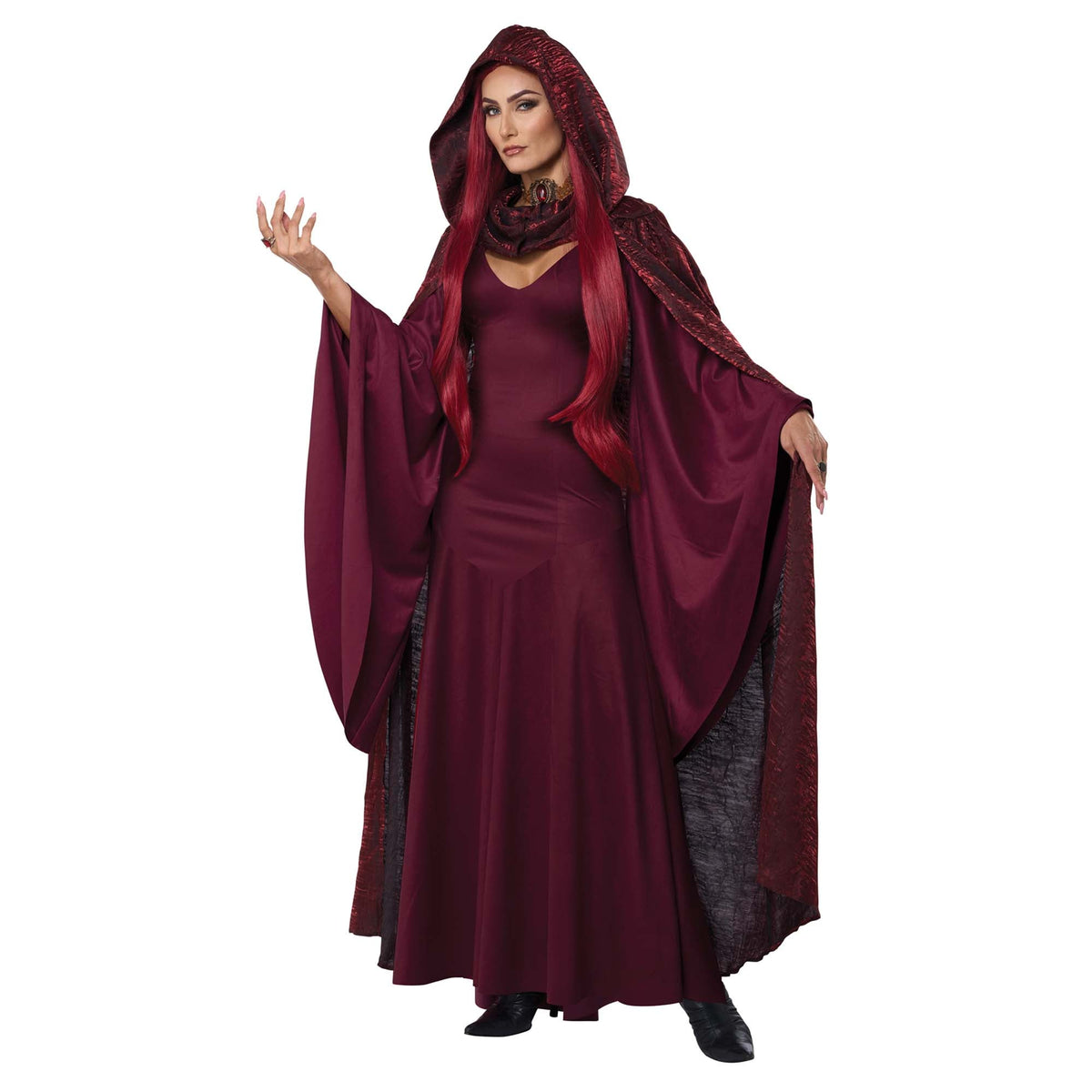 CALIFORNIA COSTUMES Costumes The Red Witch Costume for Adults, Red Dress