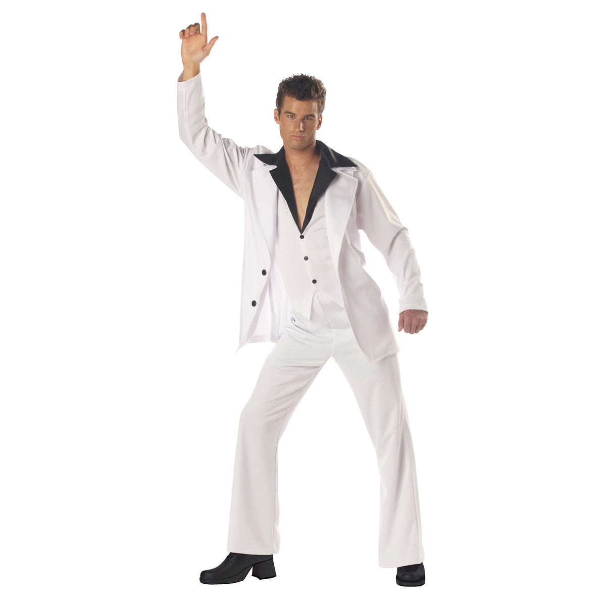 CALIFORNIA COSTUMES Costumes White 70s Disco Dude Costume for Adults