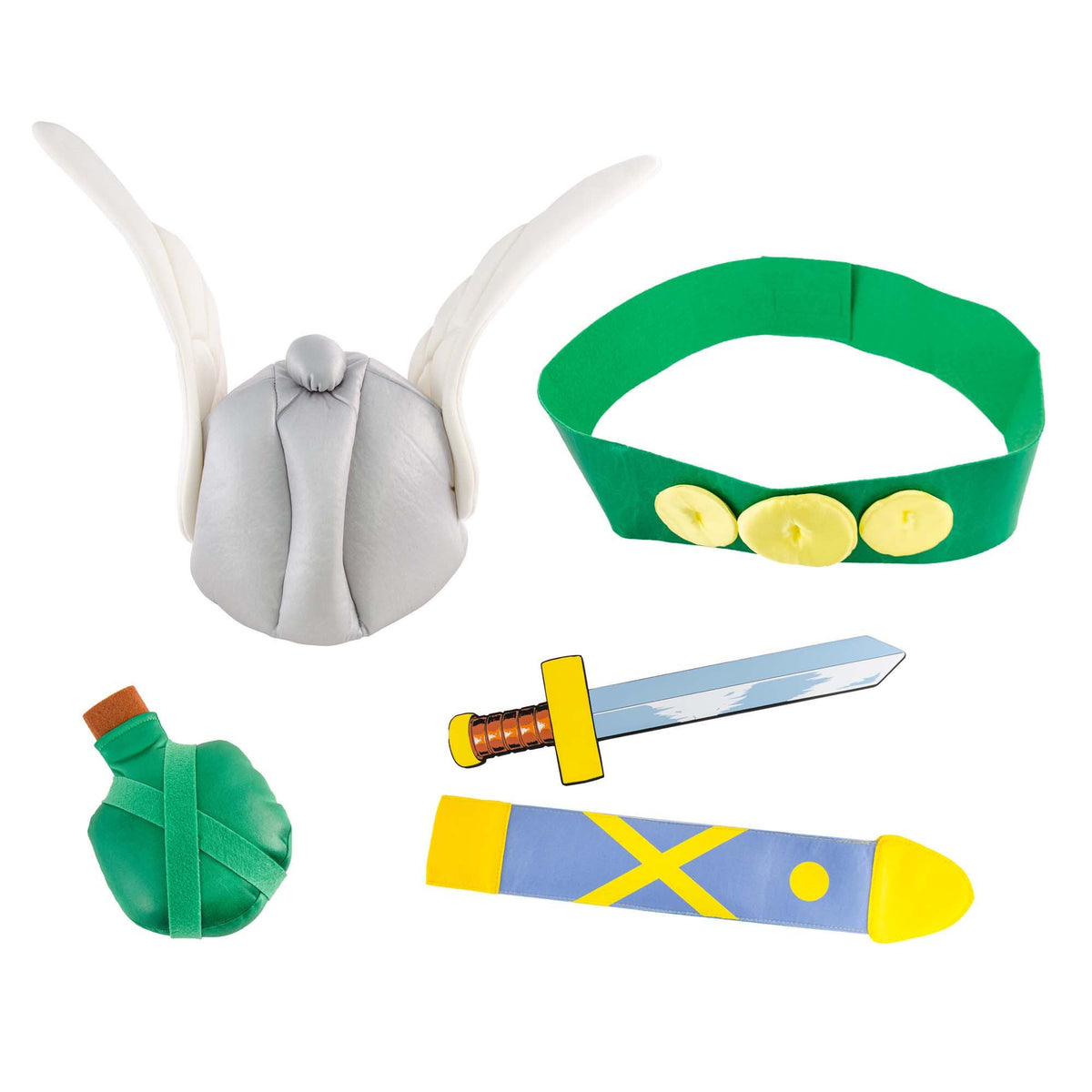 CHAKS Costumes Asterix Costume Kit for Kids, Asterix and Obelix