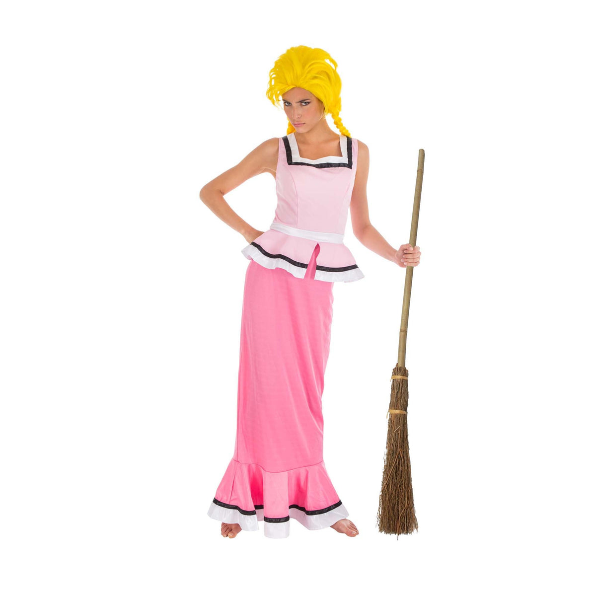 CHAKS Costumes Bonemine Costume for Adults, Asterix and Obelix, Pink Top and Skirt