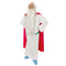 CHAKS Costumes The Gallic Druid Panoramix Costume for Adults, Asterix and Obelix, White Robe