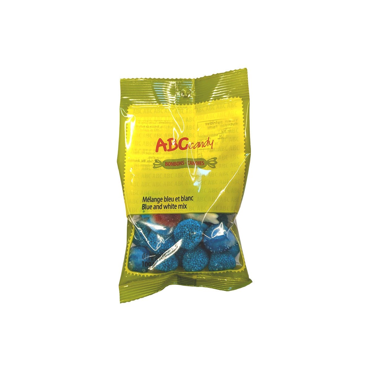 CONFISERIE ABC Impulse Buying Blue and White Mix Candies, 100g, 1 Count 736640476331