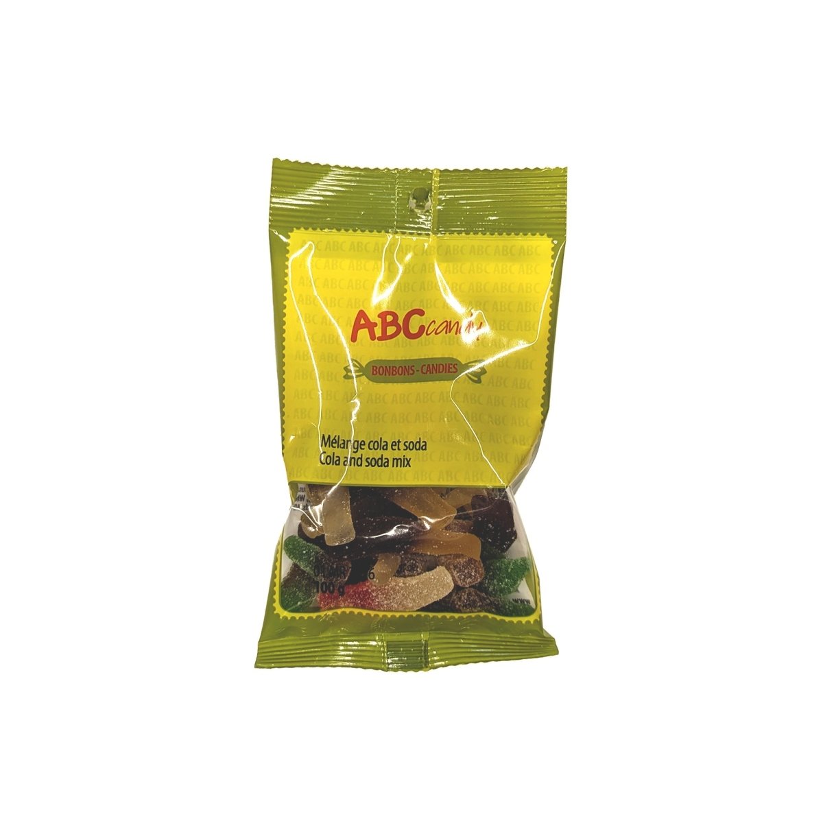 CONFISERIE ABC Impulse Buying Cola and Soda Mix Candies, 100g, 1 Count 736640476324