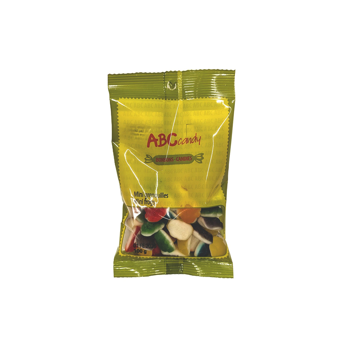 CONFISERIE ABC Impulse Buying Mini Frogs Candies, 100g, 1 Count 736640476409