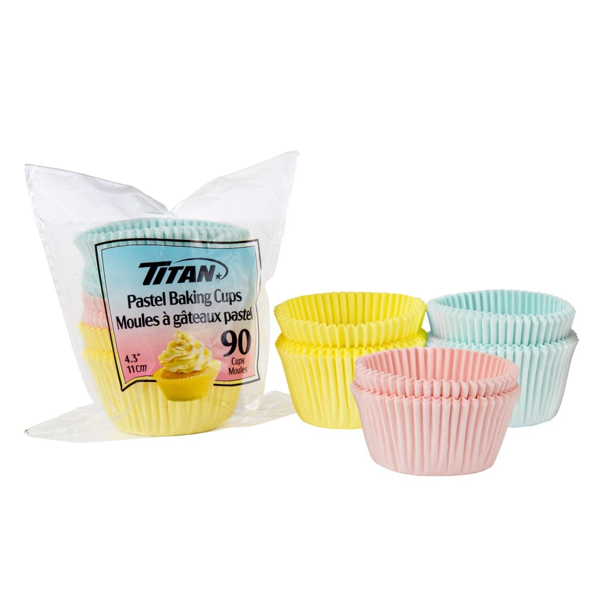 CONGLOM Cake Supplies Pastel Cupcake Paper Cups, 90 Count 059212321915