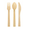 CONGLOM Disposable-Plasticware Ieco Bamboo Cutlery Set, 48 Count 059212323421
