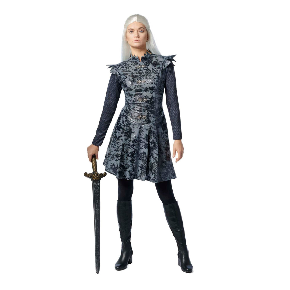 COSTUME CULTURE BY FRANCO Costumes Dragon Rider Costume for Adults, Grey Dress