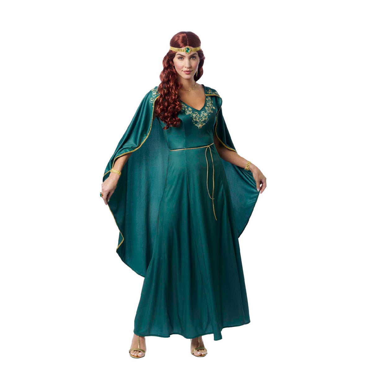 COSTUME CULTURE BY FRANCO Costumes Emerald Queen Costume for Adults, Green Dress