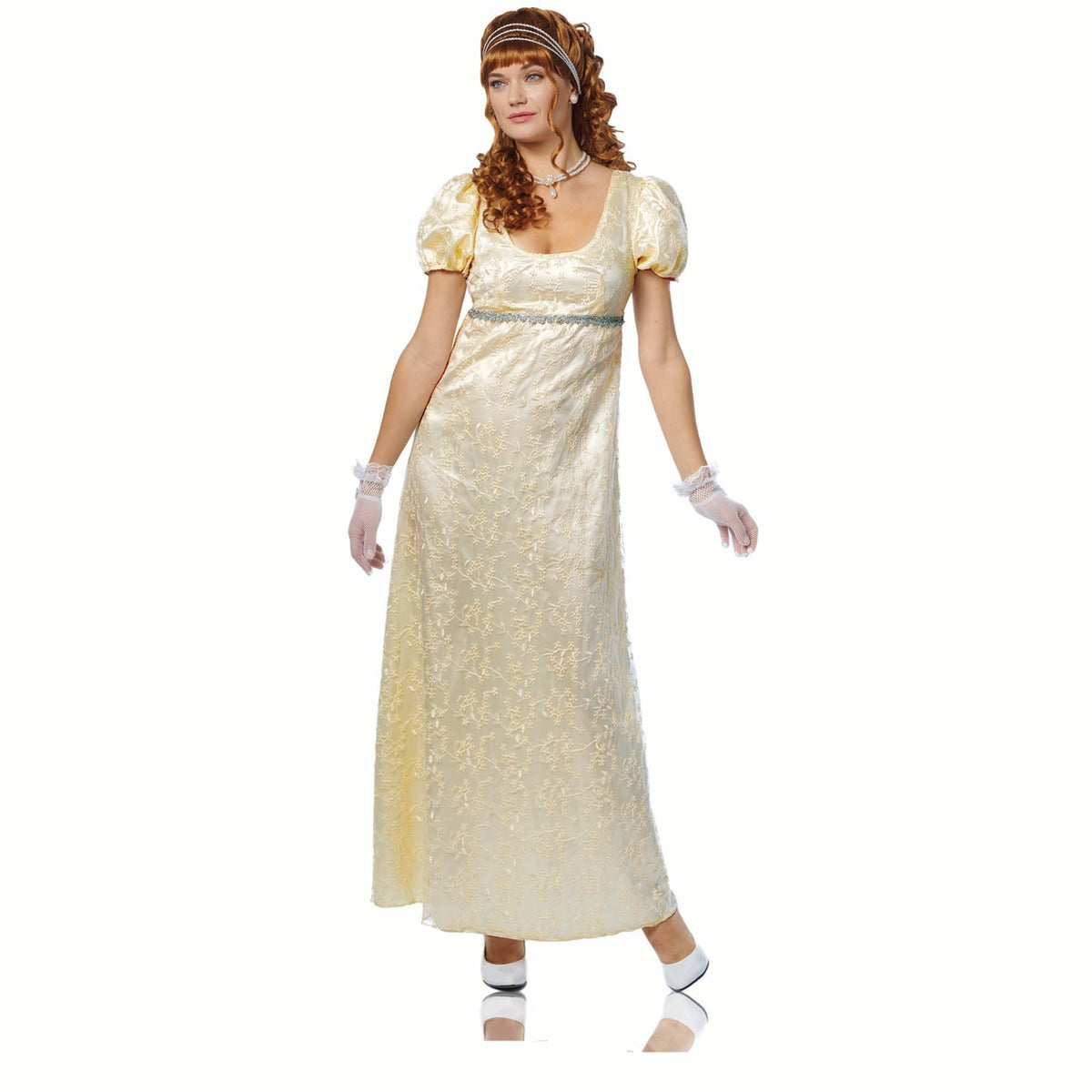 COSTUME CULTURE BY FRANCO Costumes Regency Garden Costume for Adults, White Dress
