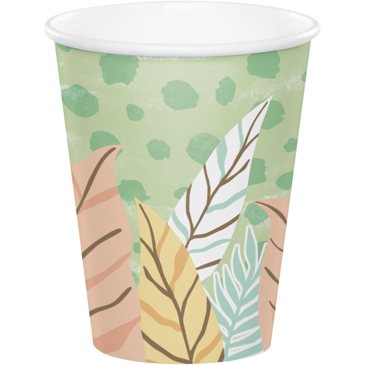 CREATIVE CONVERTING Baby Shower Safari Baby Paper Cups, 9 Oz, 8 Count 196504000803