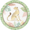 CREATIVE CONVERTING Baby Shower Safari Baby Small Round Dessert Paper Plates, 7 Inches, 8 Count 196504000759