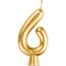 CREATIVE CONVERTING Cake Supplies Golden Number 6 Birthday Candle, 1 Count 039938619749