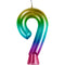 CREATIVE CONVERTING Cake Supplies Metallic Rainbow Number 9 Birthday Candle, 1 Count 196504194649