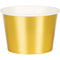 CREATIVE CONVERTING Candy Bar Gold Treat Cups, 9 Oz, 6 Count 039938781170
