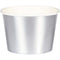 CREATIVE CONVERTING Candy Bar Silver Treat Cups, 9 Oz, 6 Count 039938781163