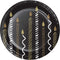 CREATIVE CONVERTING General Birthday Golden Wishes Birthday Small Round Dessert Paper Plates, 7 Inches, 8 Count 196504194182