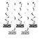 CREATIVE CONVERTING Graduation 2025 Spiral Decoration Kit with Cutouts, 5 Count 196504121492