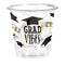 CREATIVE CONVERTING Graduation Congrats Grad Plastic Shot Glass, 2 Oz, 8 Count 196504139206
