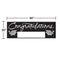 CREATIVE CONVERTING Graduation Fill-In Giant Graduation Banner, Black and Silver, 60 Inches, 1 Count 073525813844