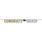 CREATIVE CONVERTING Graduation Grad Glamor "Congrats Grad!" Banner with Ribbon, 96 Inches, 1 Count 039938997489