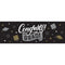 CREATIVE CONVERTING Graduation Grad Glamor "Congrats Grad!" Giant Party Banner, 20 x 60 Inches, 1 Count 039938997496