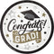 CREATIVE CONVERTING Graduation Grad Glamor Large Round Lunch Paper Plates, 9 Inches, 8 Count 039938997434