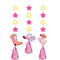 CREATIVE CONVERTING Kids Birthday Boots and Bows Birthday Hanging Cutouts, 5 Count 196504193888