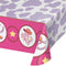 CREATIVE CONVERTING Kids Birthday Boots and Bows Birthday Rectangular Paper Table Cover, 54 x 96 Inches, 1 Count 196504193826