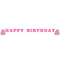 CREATIVE CONVERTING Kids Birthday Boots and Bows Happy Birthday Banner, 96 Inches, 1 Count 196504193901
