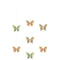 CREATIVE CONVERTING Kids Birthday Butterfly Shimmer Birthday Hanging Cutouts, 3 Count 039938861506
