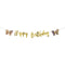 CREATIVE CONVERTING Kids Birthday Butterfly Shimmer Happy Birthday Letter Banner, 1 Count 039938861476