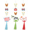 CREATIVE CONVERTING Kids Birthday Farm Animals Birthday Hanging Cutouts with Tassels, 3 Count 039938981822