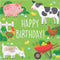 CREATIVE CONVERTING Kids Birthday Farm Animals Birthday Large Lunch Napkins, 16 Count 039938981846