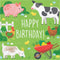 CREATIVE CONVERTING Kids Birthday Farm Animals Birthday Large Lunch Napkins, 16 Count 039938981846